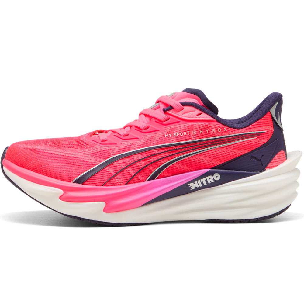Puma zapatilla running mujer Deviate NITRO 4 PUMA lateral exterior