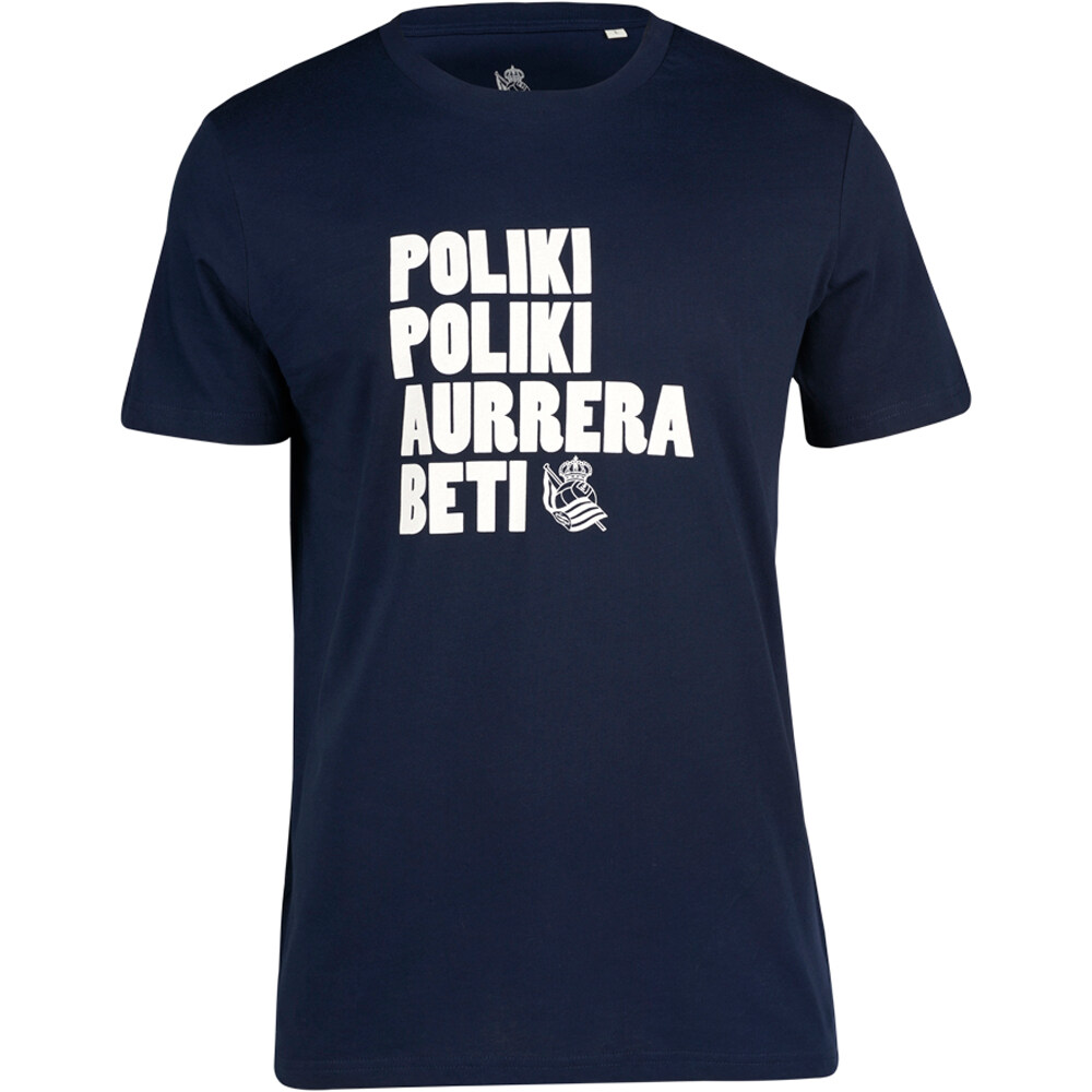 Real Sociedad camiseta de fútbol oficiales CAMISETA POLIKI POLIKI ADULTO vista frontal