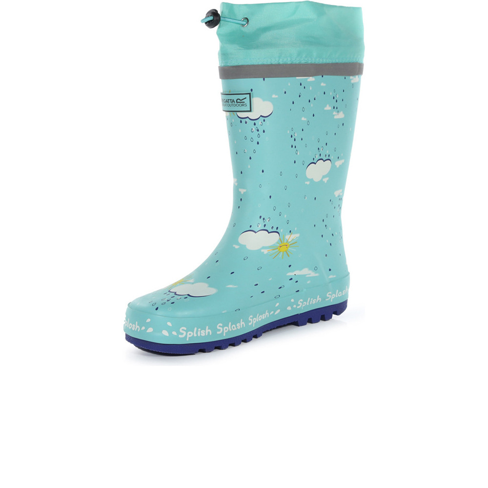Regatta bota agua niño PeppaSplash Welly vista trasera