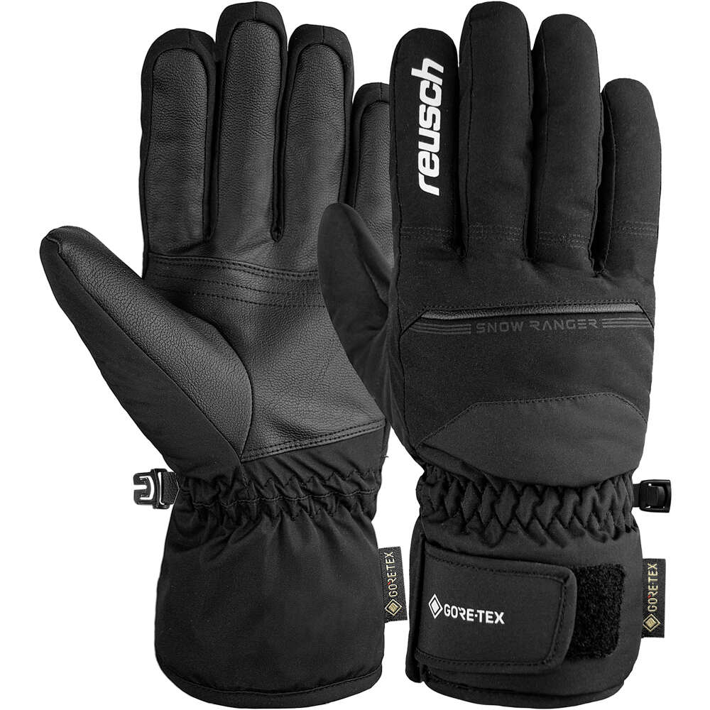Reusch guantes esquí hombre Reusch Snow Ranger GORE-TEX Black/White vista frontal