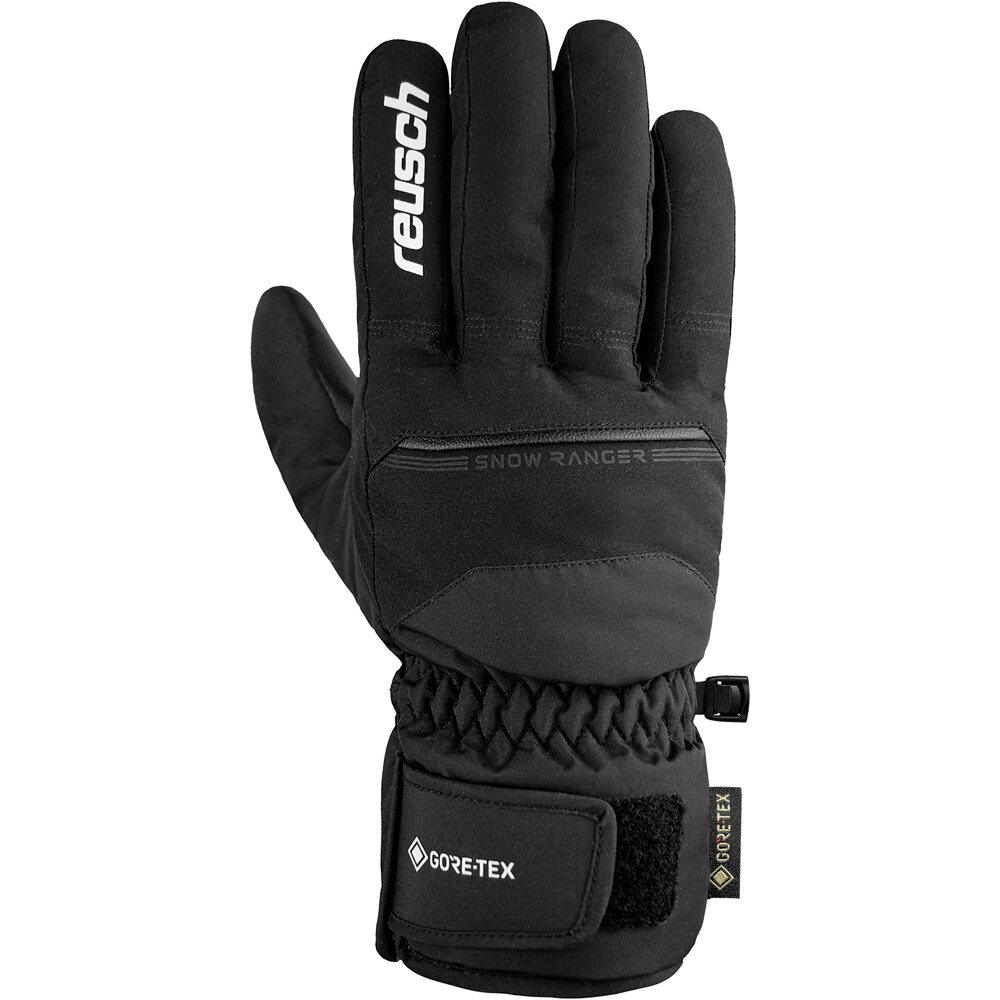 Reusch guantes esquí hombre Reusch Snow Ranger GORE-TEX Black/White vista trasera