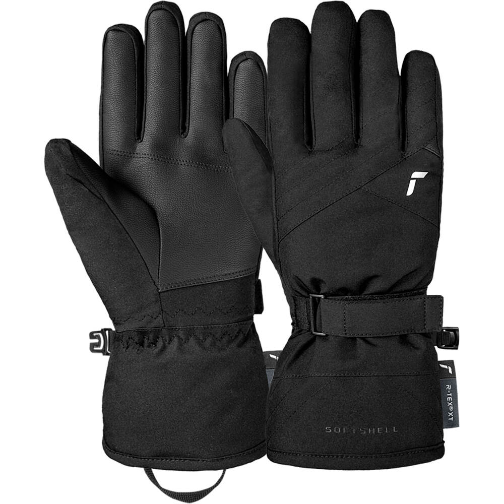 Reusch guantes esquí mujer Reusch Alena R-TEX XT Black/Silver vista frontal