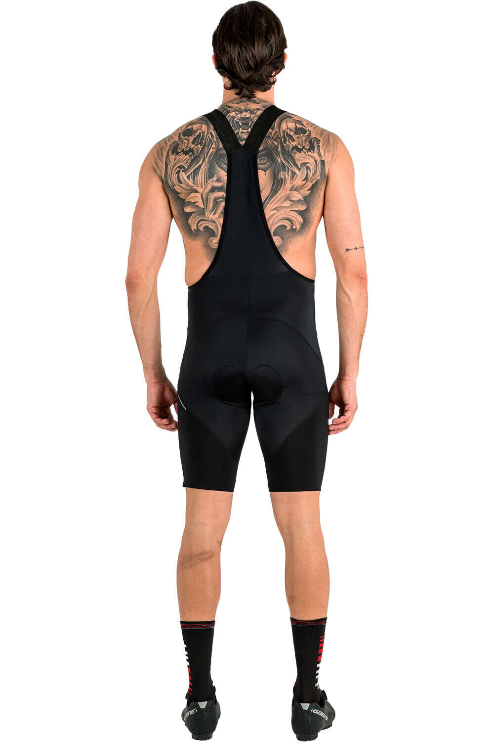 Rh+ culotte corto hombre Explorer Bibshort vista trasera