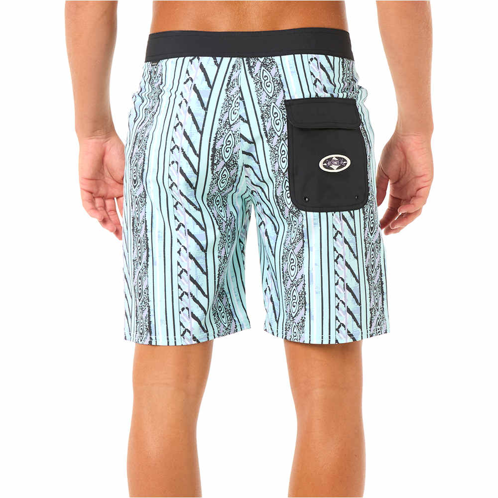Rip Curl bañador playa hombre MIRAGE HERITIAGE VERT vista trasera