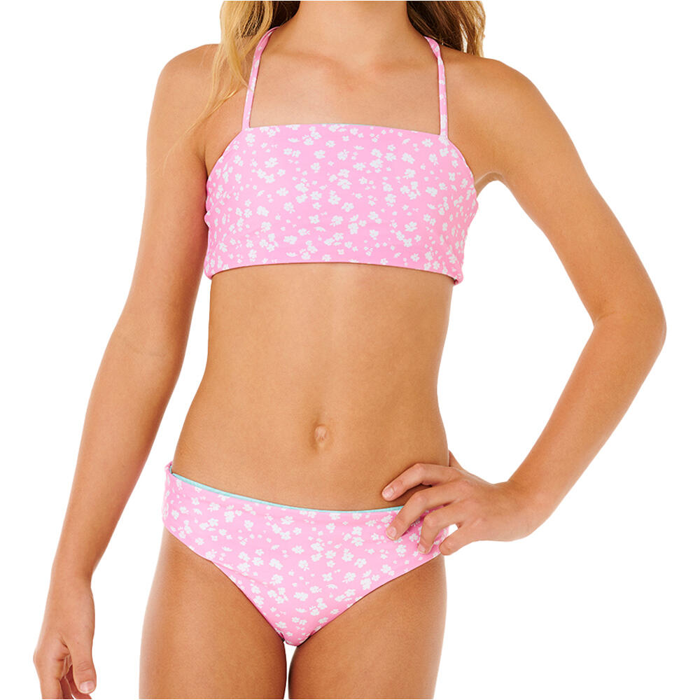 Rip Curl bañador playa niña SUNSHINE REVO BIKINI-GIRL vista frontal