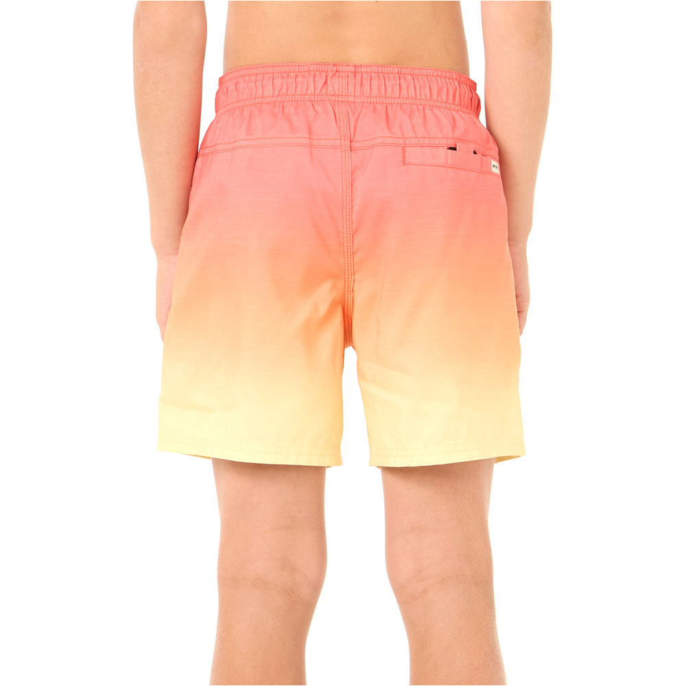 Rip Curl bañador playa niño FADE VOLLEY BOY vista trasera