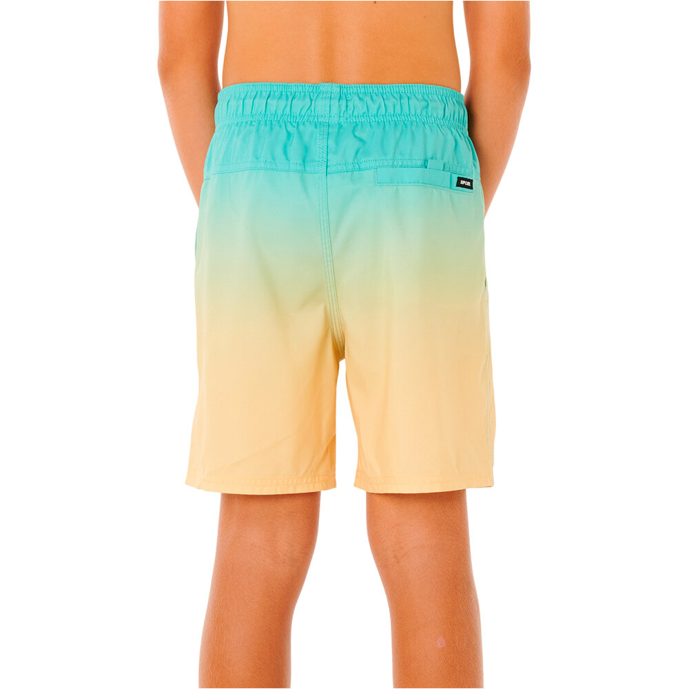Rip Curl bañador playa niño OFFSET FADE VOLLEY-BOY vista trasera