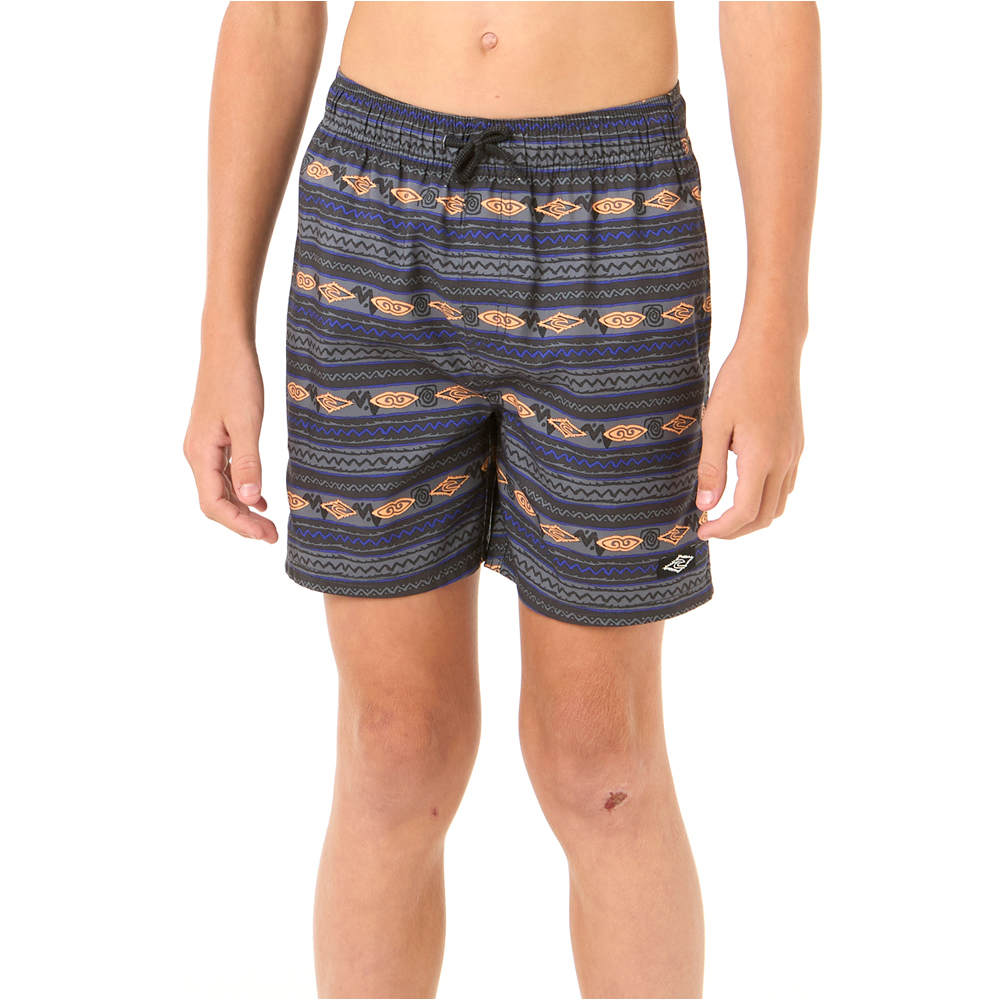 Rip Curl bañador playa niño RAW ENERGY MESH VOLLEY-BOY vista frontal