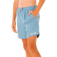 Rip Curl bañador playa niño STREAMLINE OFFSET VOLLEY-BOY vista detalle