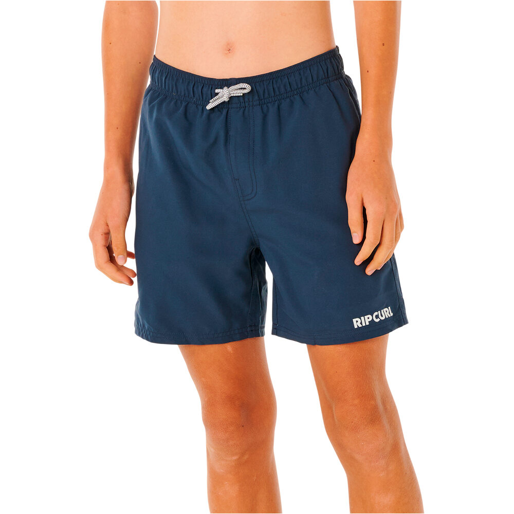 Rip Curl bañador playa niño STREAMLINE OFFSET VOLLEY-BOY vista frontal