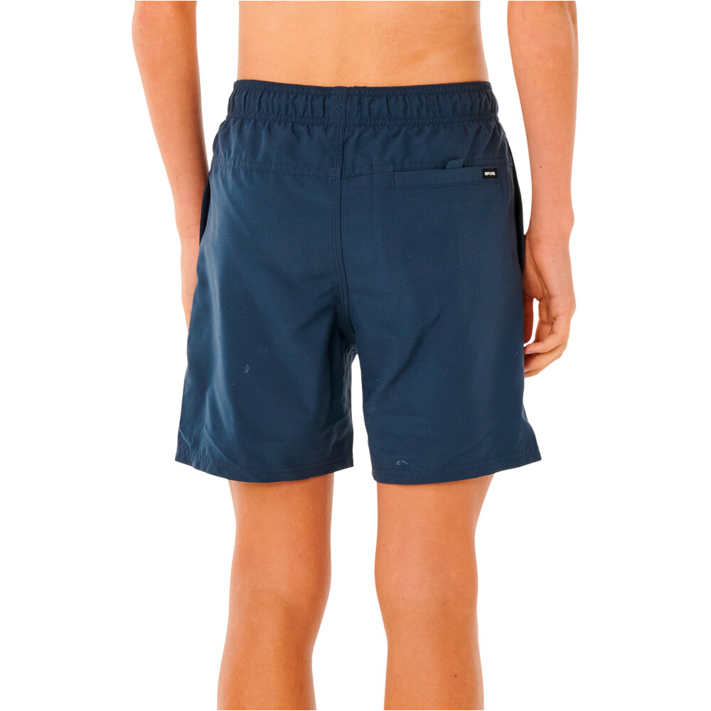 Rip Curl bañador playa niño STREAMLINE OFFSET VOLLEY-BOY vista trasera