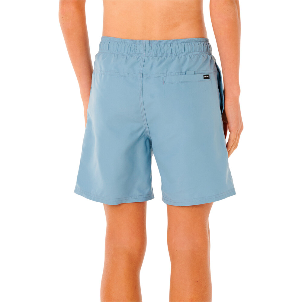 Rip Curl bañador playa niño STREAMLINE OFFSET VOLLEY-BOY vista trasera