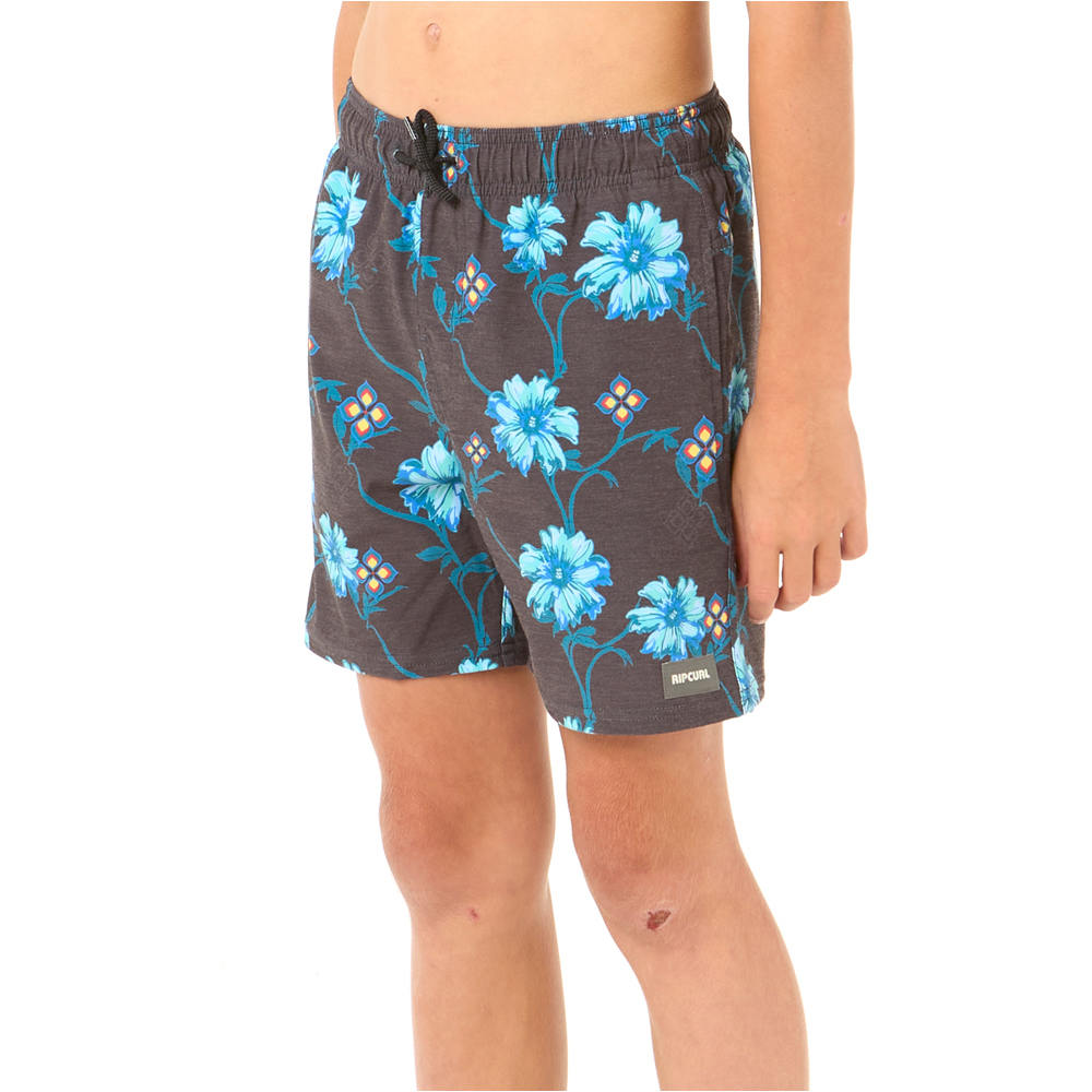 Rip Curl bañador playa niño SURF REVIVAL FLORAL VOLLEY-BOY vista detalle