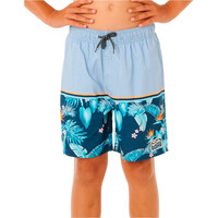 Rip Curl bañador playa niño X_STREAMLINE STRIPE VOLLEY-BOY vista frontal