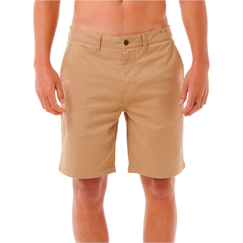 Rip Curl bermudas hombre CLASSIC SURF CHINO WALKSHORT vista frontal