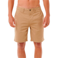 Rip Curl bermudas hombre CLASSIC SURF CHINO WALKSHORT vista frontal