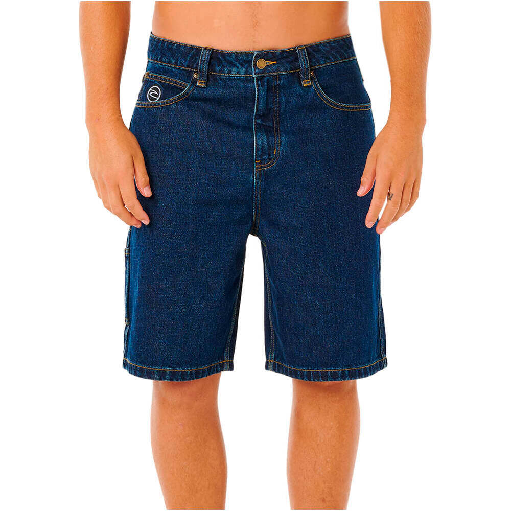 Rip Curl bermudas hombre NU DOSE DENIM WALKSHORT vista frontal