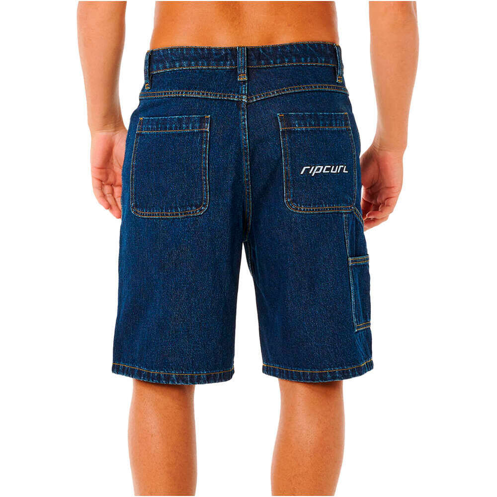 Rip Curl bermudas hombre NU DOSE DENIM WALKSHORT vista trasera