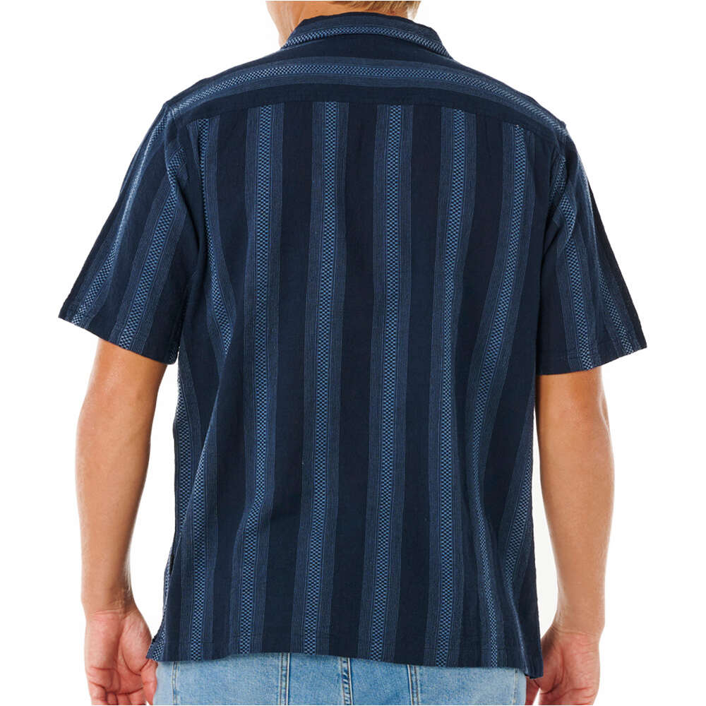 Rip Curl camisa manga corta hombre CLASSIC SURF WEAVER S/S SHIRT vista trasera