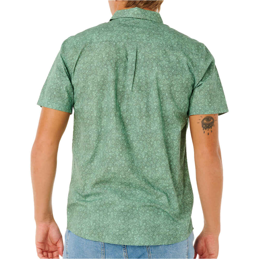Rip Curl camisa manga corta hombre HYPNO MICRO S/S SHIRT vista trasera