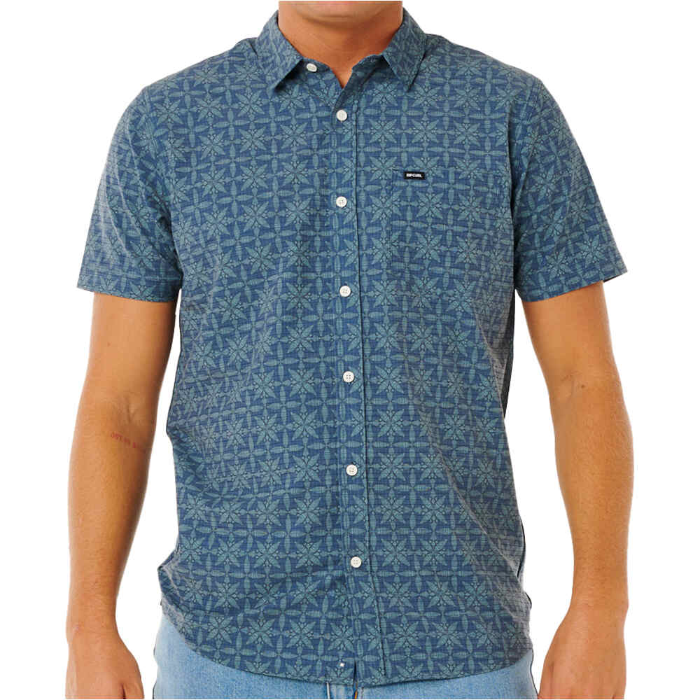 Rip Curl camisa manga corta hombre SESSIONS AEROTECH S/S SHIRT vista frontal