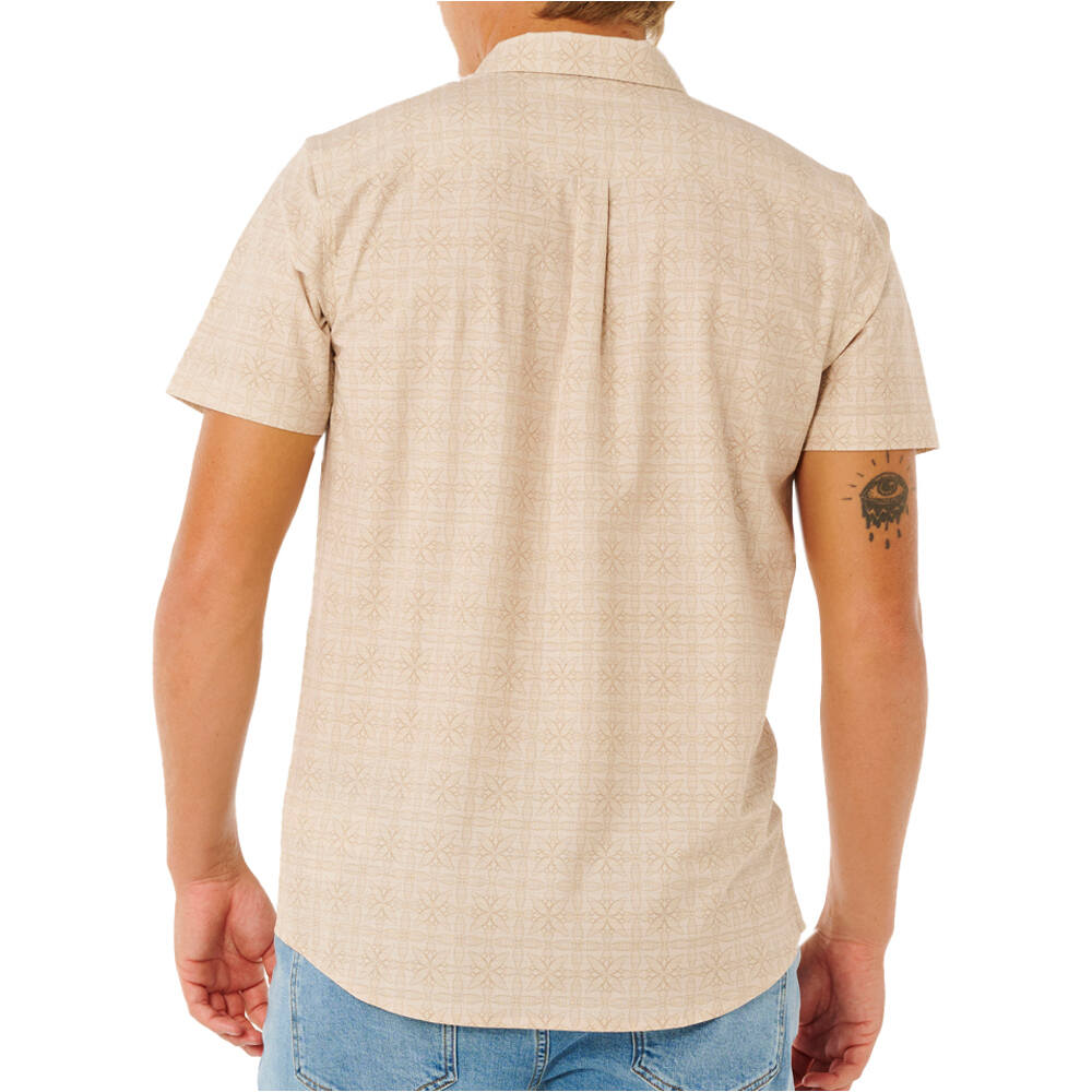 Rip Curl camisa manga corta hombre SESSIONS AEROTECH S/S SHIRT vista trasera