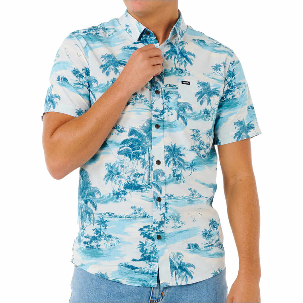 Rip Curl camisa manga corta hombre SESSIONS S/S SHIRT vista frontal