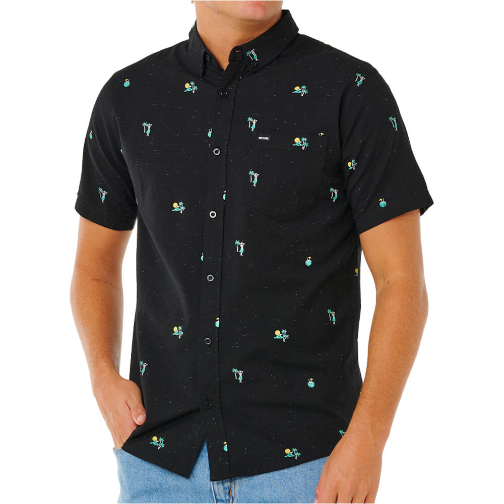 Rip Curl camisa manga corta hombre SKELLY BREACH S/S SHIRT vista frontal