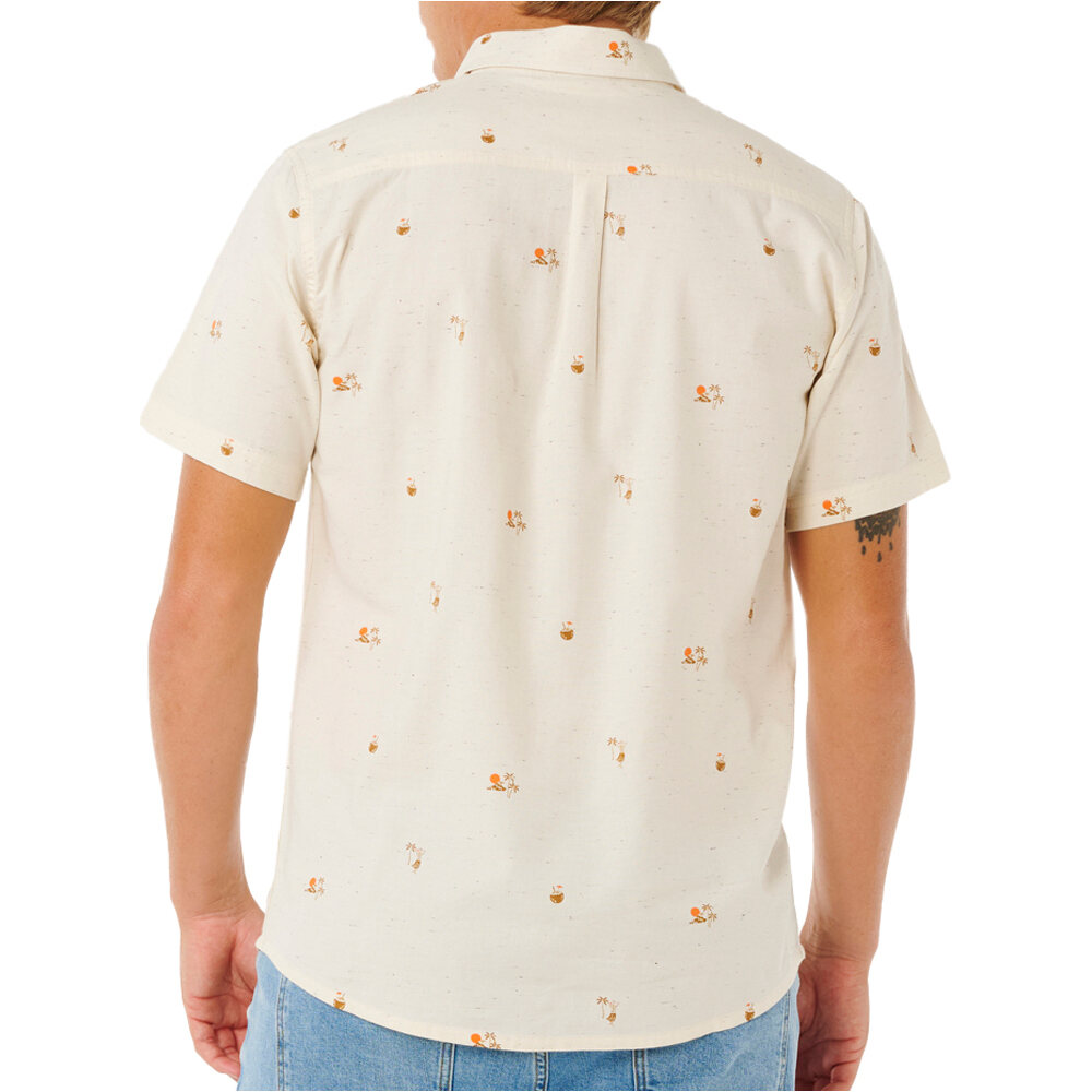 Rip Curl camisa manga corta hombre SKELLY BREACH S/S SHIRT vista trasera
