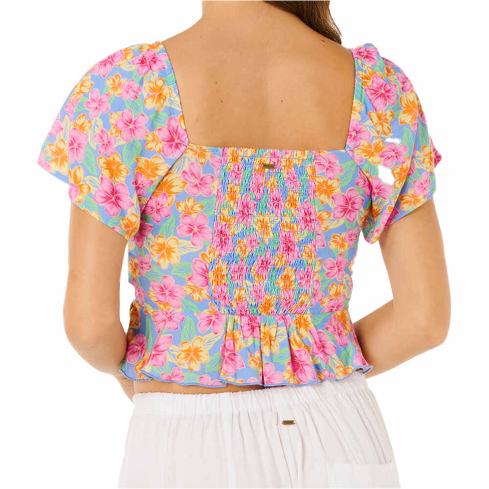 Rip Curl camisa manga corta mujer MALIBU COVE SS TOP vista trasera