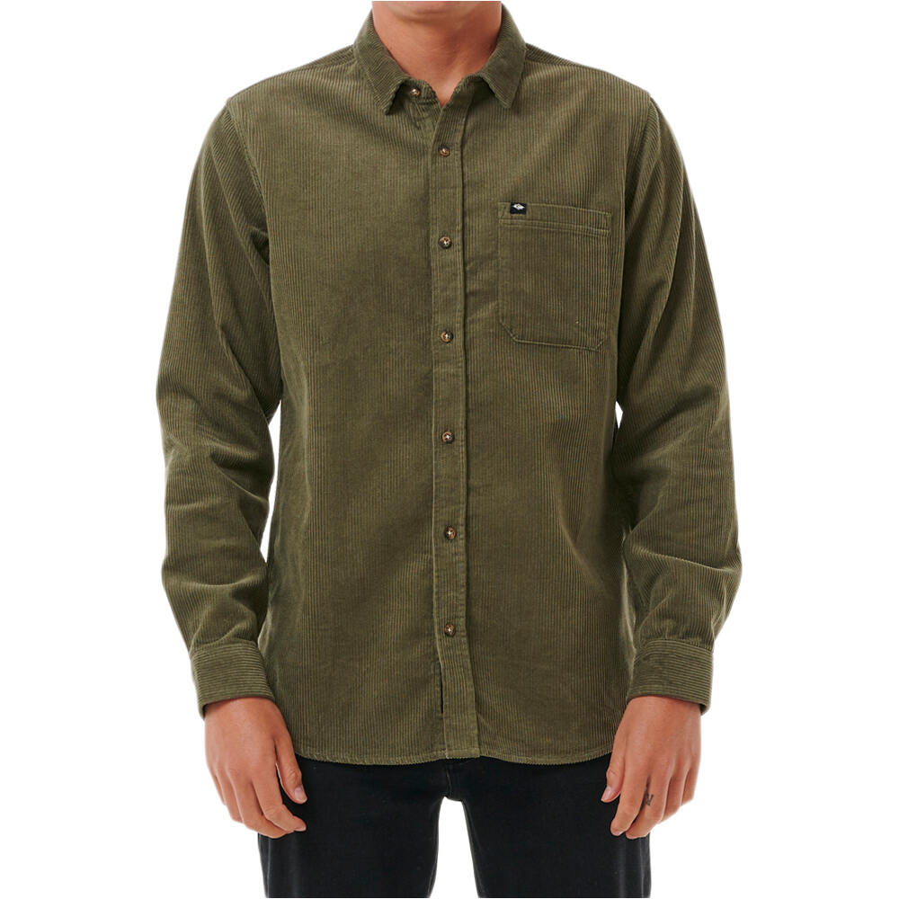 Rip Curl camisa manga larga hombre CLASSIC SURF CORD L/S SHIRT vista frontal