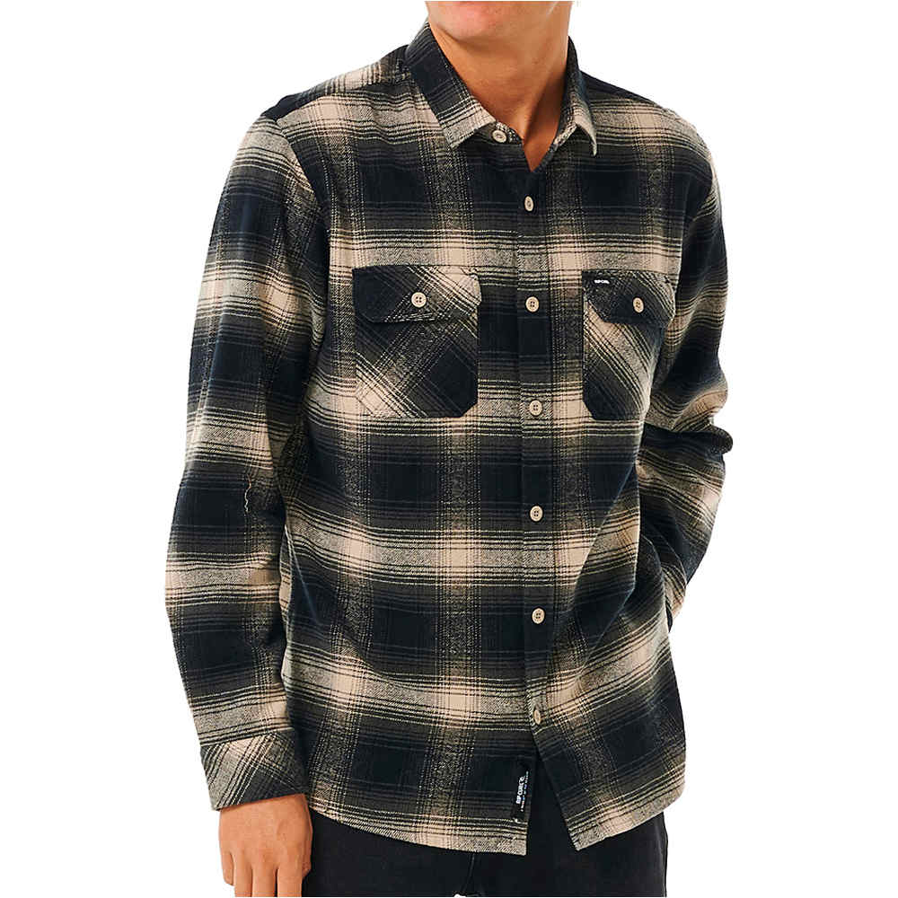 Rip Curl camisa manga larga hombre COUNT FLANNEL SHIRT vista frontal