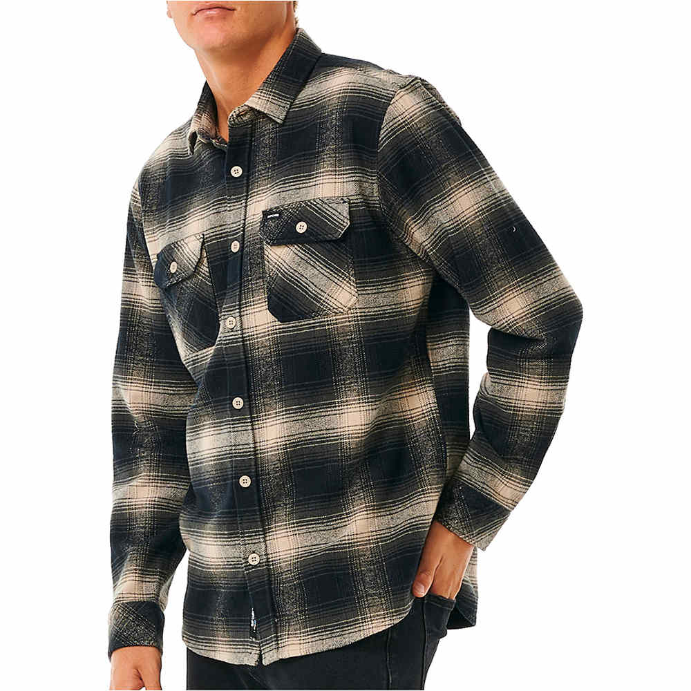 Rip Curl camisa manga larga hombre COUNT FLANNEL SHIRT vista trasera
