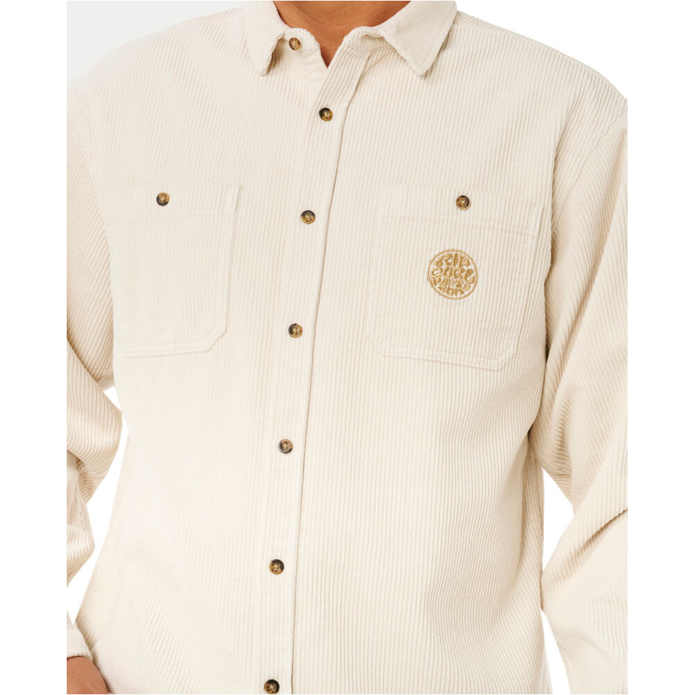 Rip Curl camisa manga larga hombre PREMIUM SURF CORD L/S SHIRT vista detalle