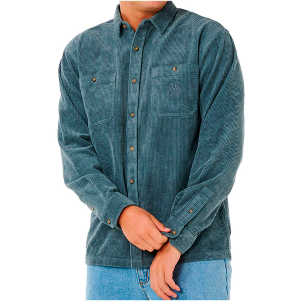 Rip Curl camisa manga larga hombre PREMIUM SURF CORD L/S SHIRT vista frontal