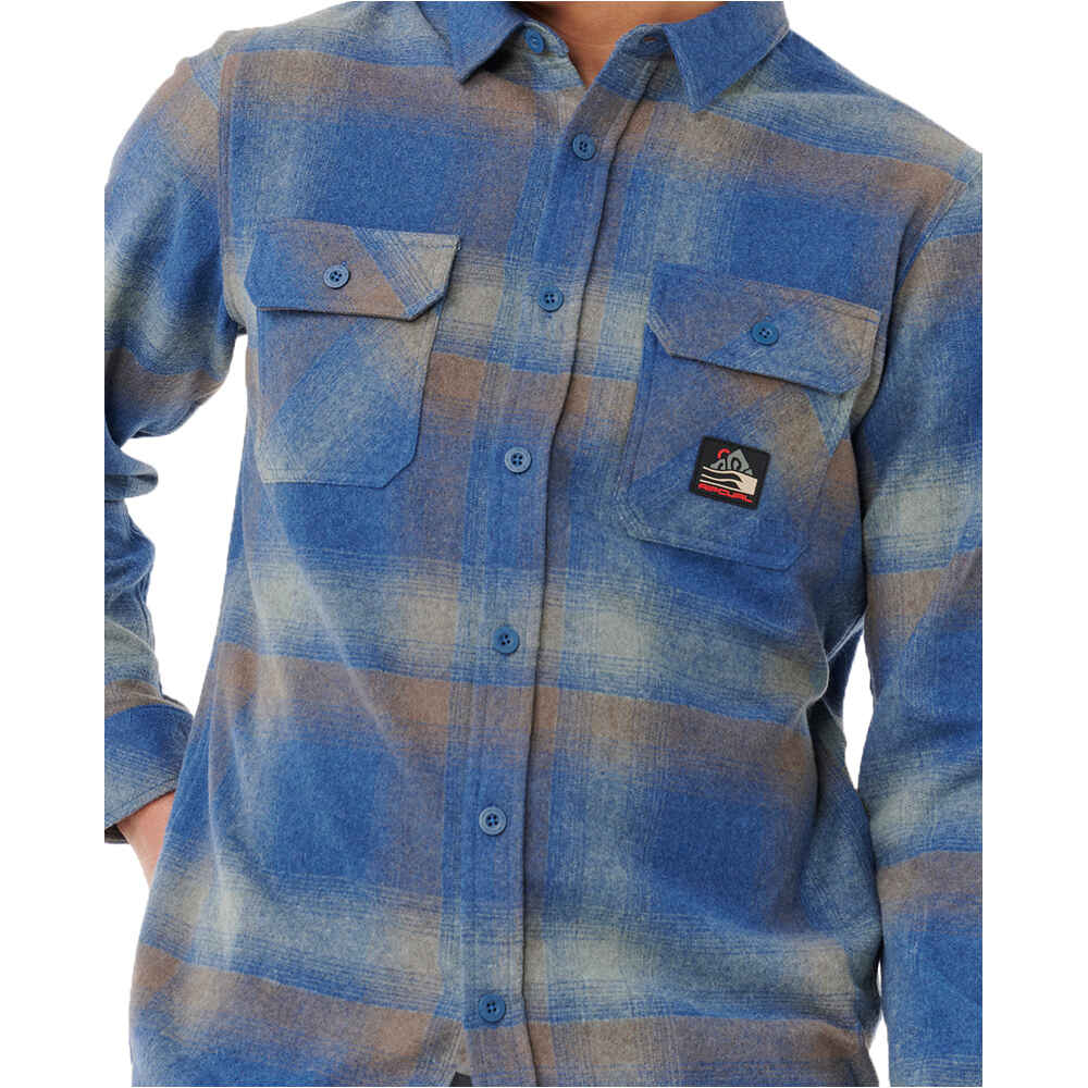 Rip Curl camisa manga larga hombre SEARCH WOOL FLANNEL vista detalle