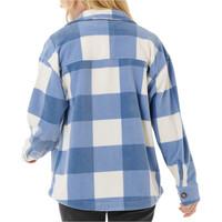 Rip Curl camisa manga larga mujer NEON ISLES FLEECE L/S SHIRT vista trasera