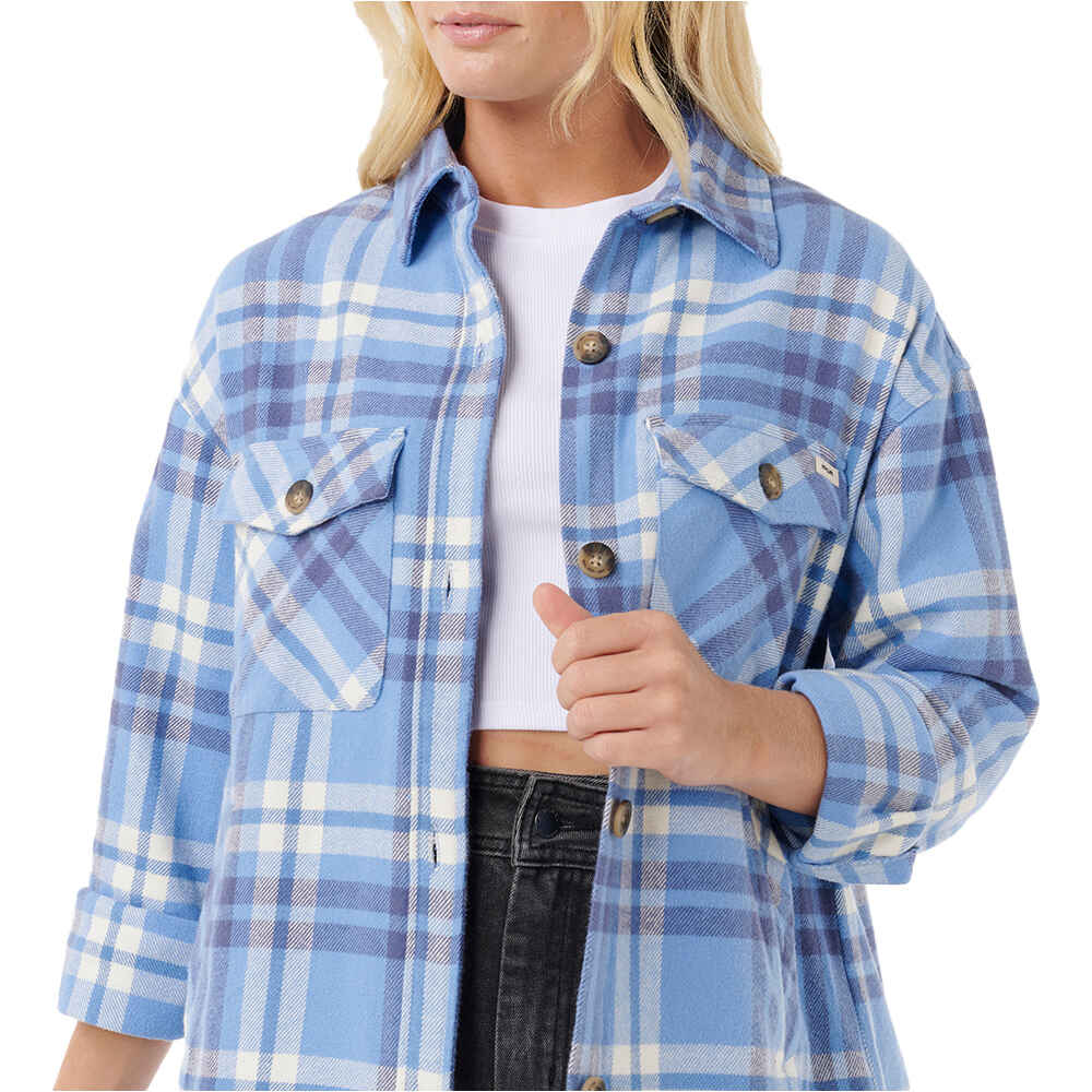 Rip Curl camisa manga larga mujer OCEANIC L/S FLANNEL SHIRT vista detalle