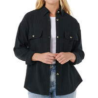 Rip Curl camisa manga larga mujer OCEANIC TEXTURED SHACKET vista frontal