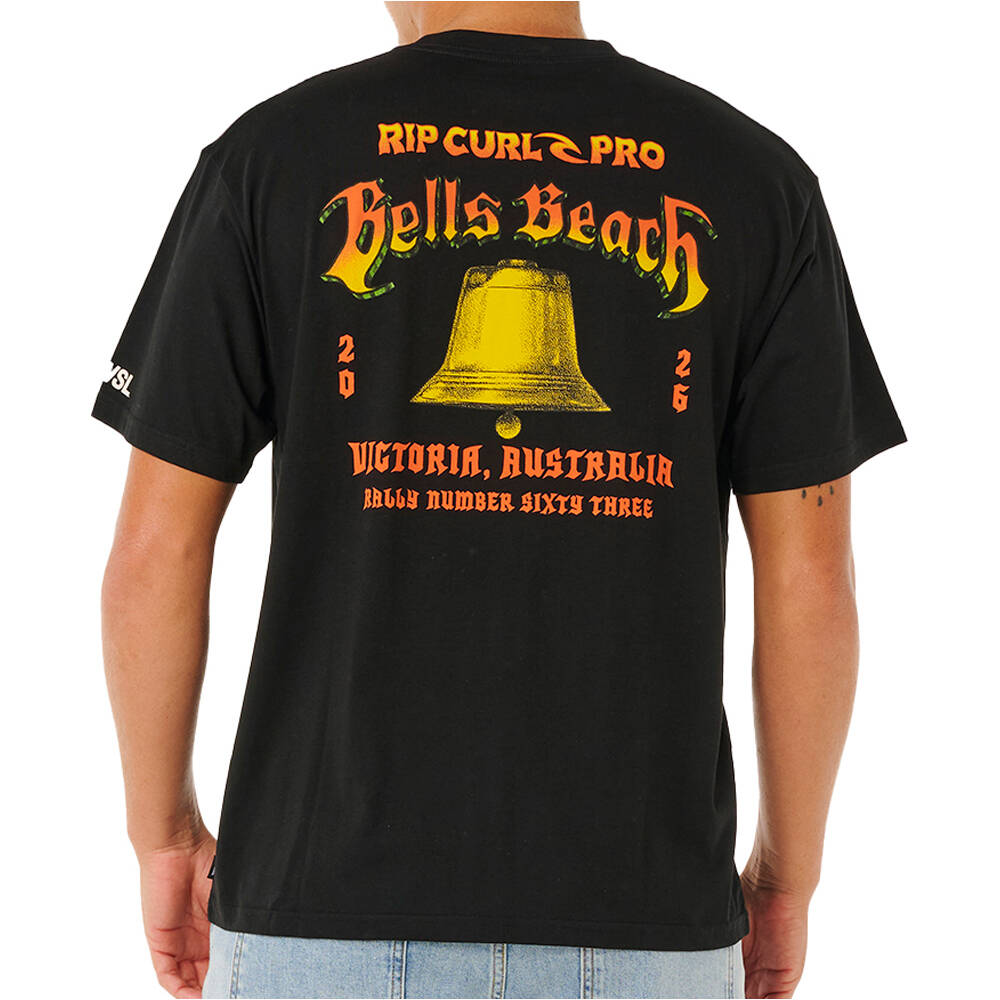 Rip Curl camiseta manga corta hombre BELLS PRO 26 BELL LOGO TEE vista trasera