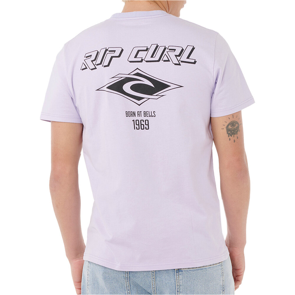 Rip Curl camiseta manga corta hombre FADE OUT ICON TEE vista trasera