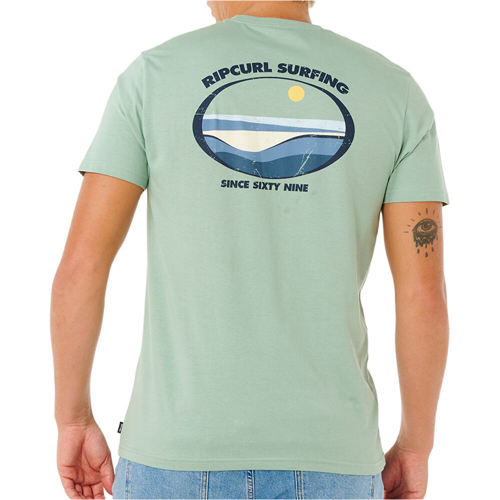 Rip Curl camiseta manga corta hombre _M_STREAMLINE LINEUP TEE vista trasera