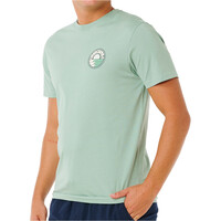 Rip Curl camiseta manga corta hombre PACIFIC RINSE STACKED TEE vista detalle