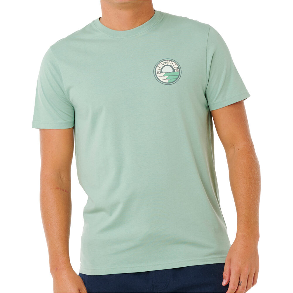 Rip Curl camiseta manga corta hombre PACIFIC RINSE STACKED TEE vista frontal