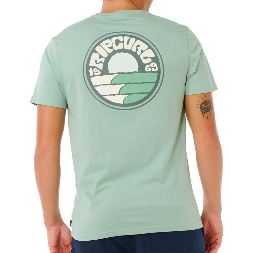Rip Curl camiseta manga corta hombre PACIFIC RINSE STACKED TEE vista trasera