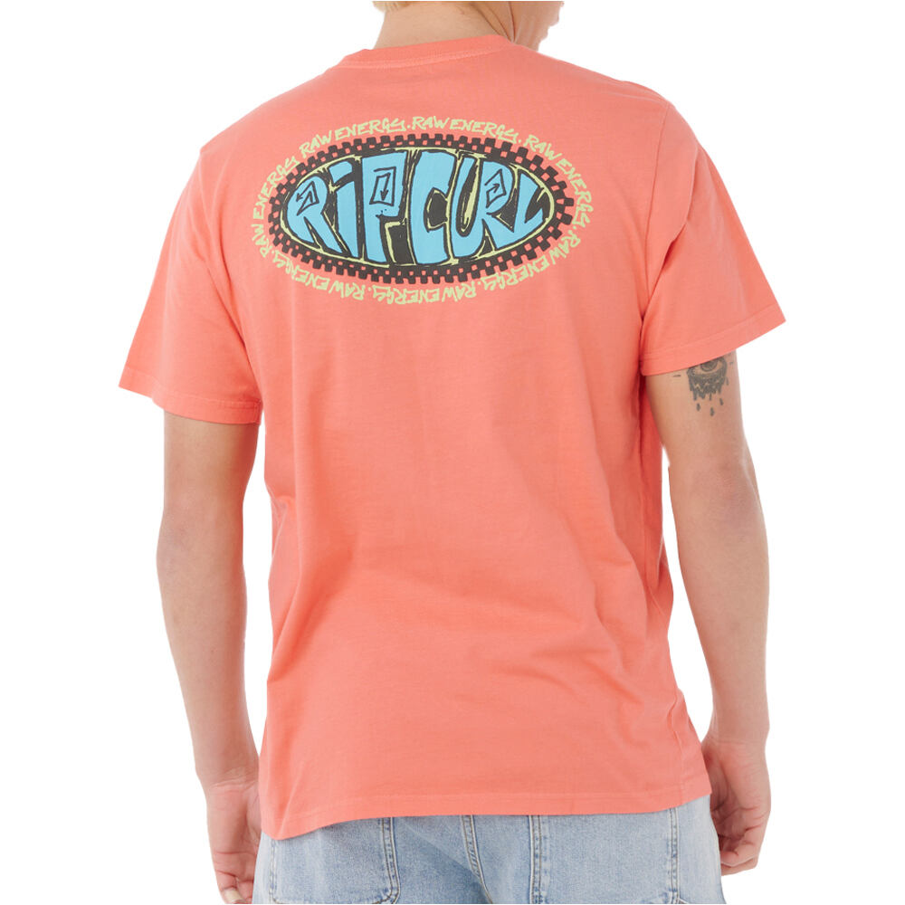 Rip Curl camiseta manga corta hombre RAW ENERGY DE OVAL TEE vista trasera
