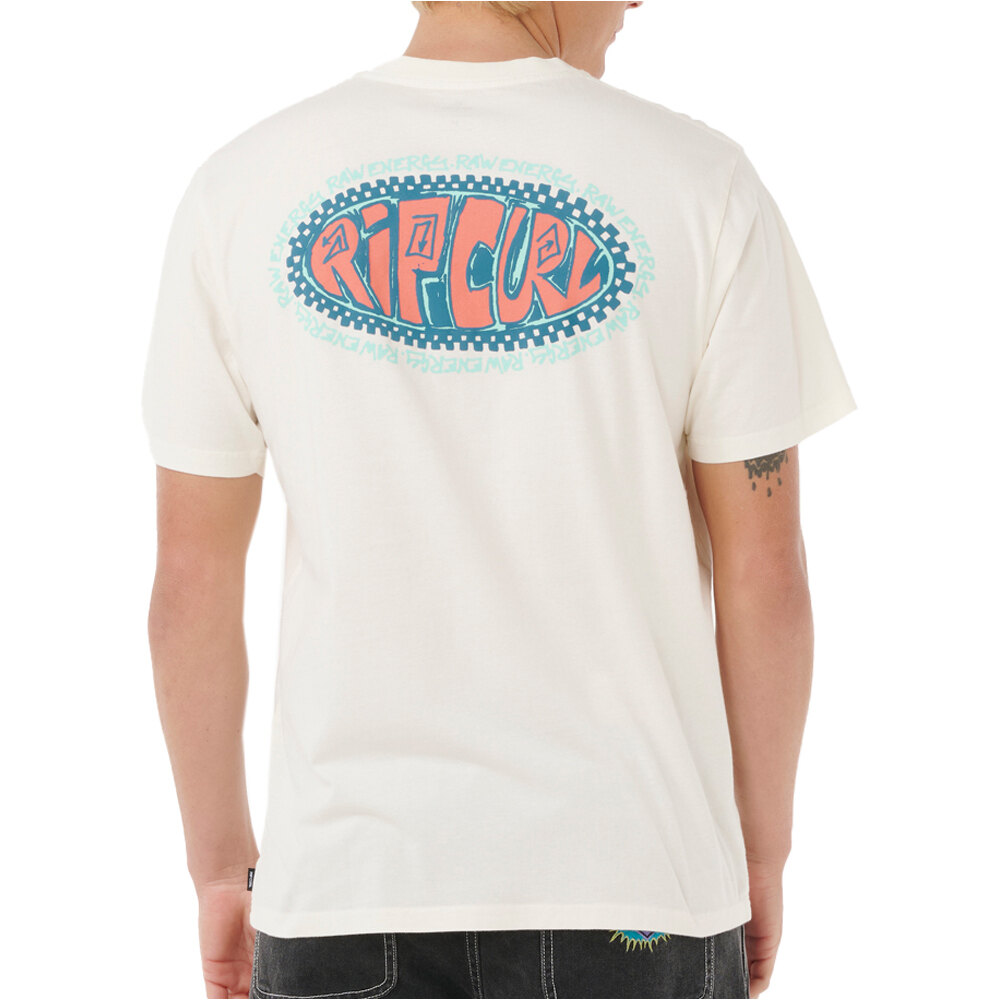 Rip Curl camiseta manga corta hombre RAW ENERGY DE OVAL TEE vista trasera