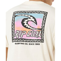 Rip Curl camiseta manga corta hombre RAW ENERGY TRAD TEE vista detalle