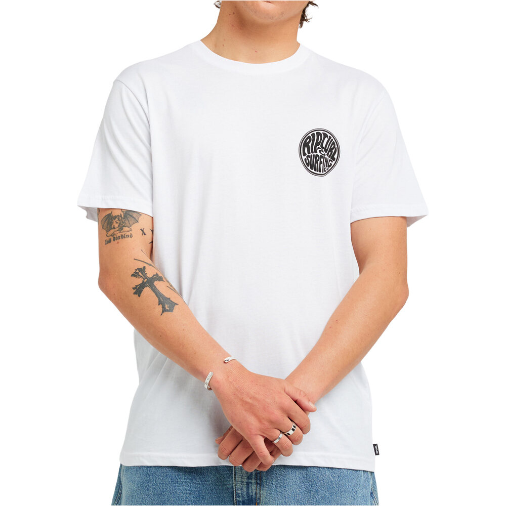 Rip Curl camiseta manga corta hombre ROUND FLAG TEE vista frontal