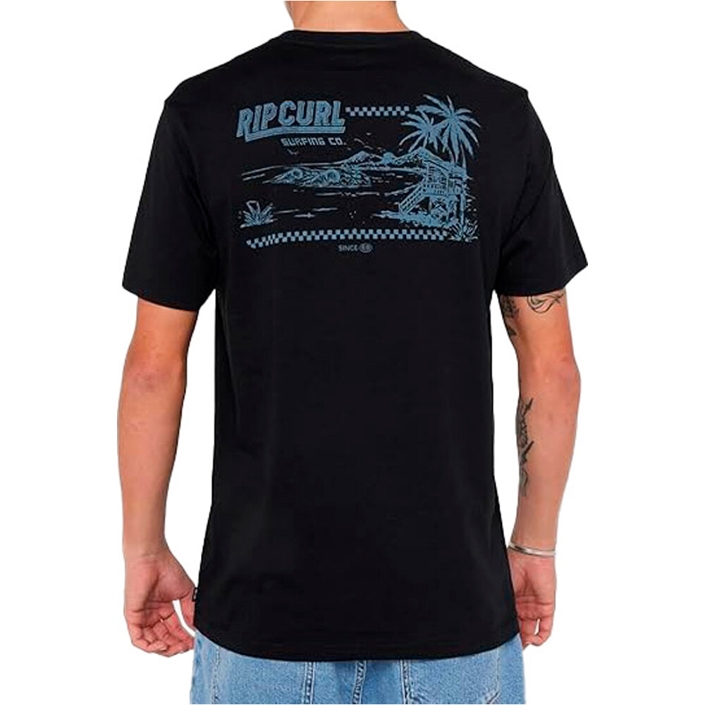 Rip Curl camiseta manga corta hombre SPORTLINE F&B TEE vista trasera